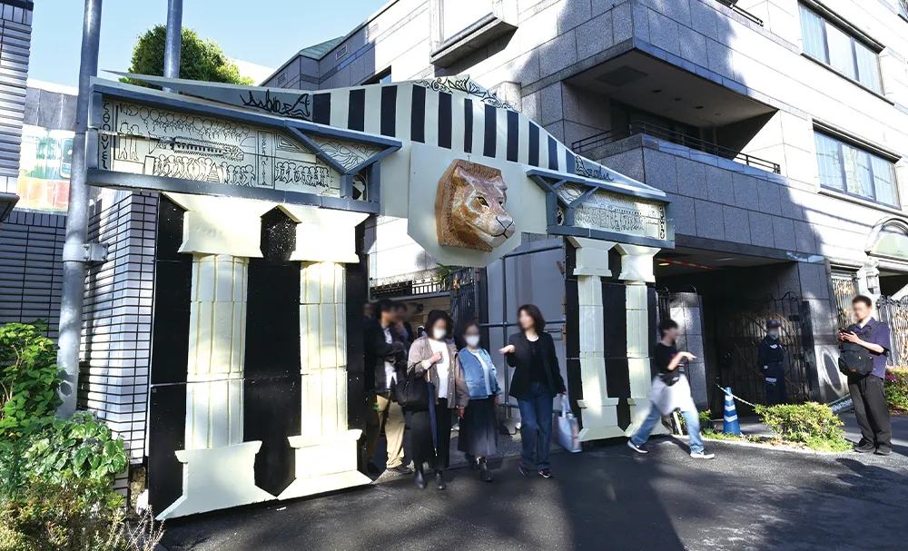 文化祭のアート作品の様子