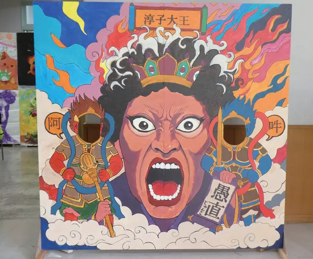 高校美術部の展示の様子